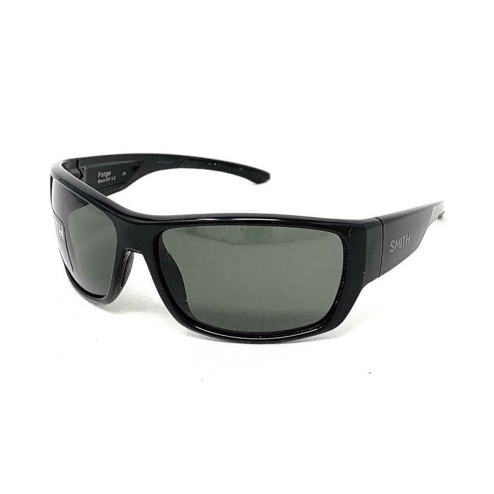 Smith Optics Forge Polarized Mens Sunglasses Black 807 Green-Gray Lens 61-17-135